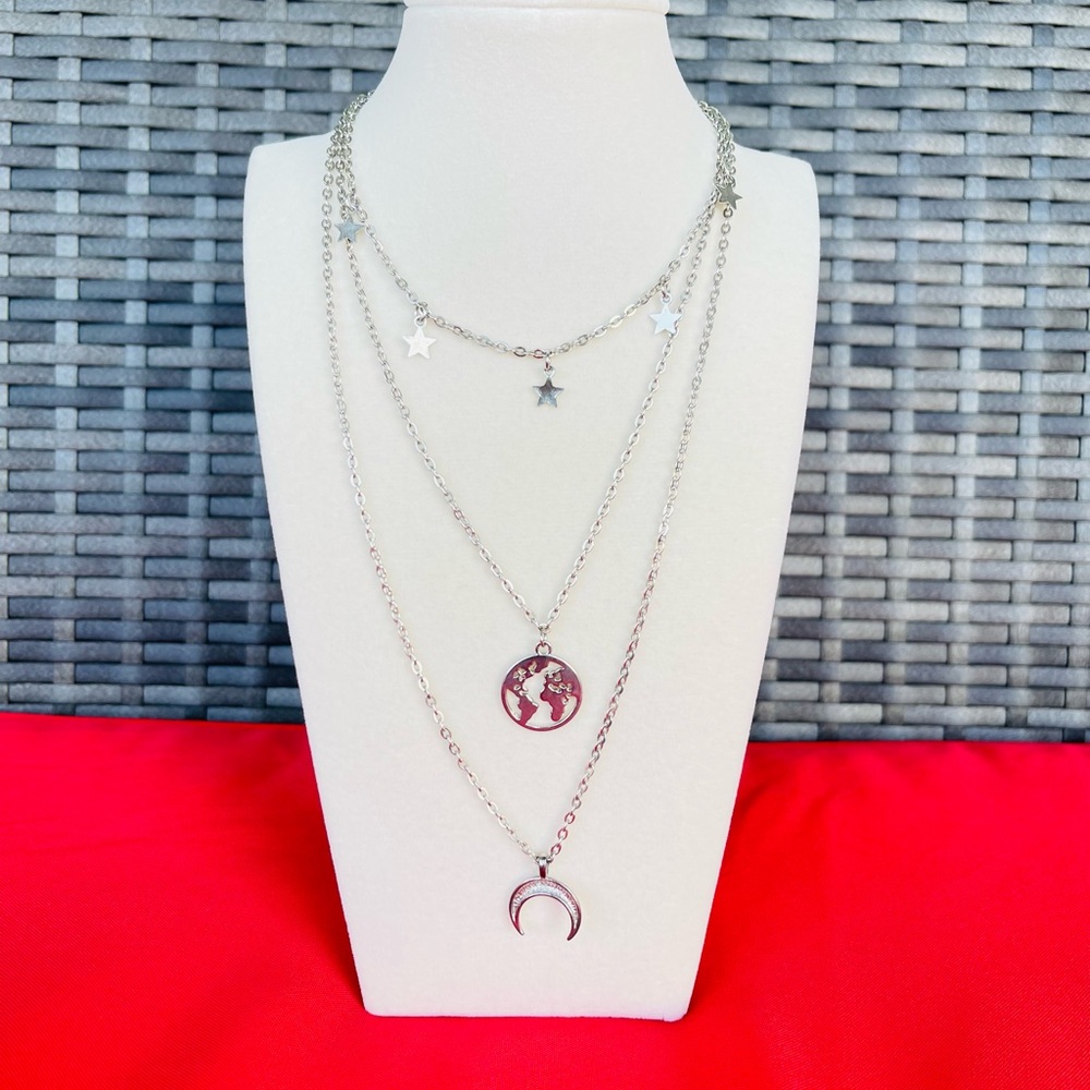Boho Silver Necklace